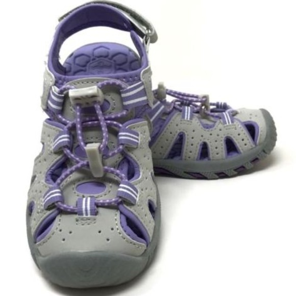 Khombu Kids Active Girls Purple Sandals A/K - Picture 2 of 5